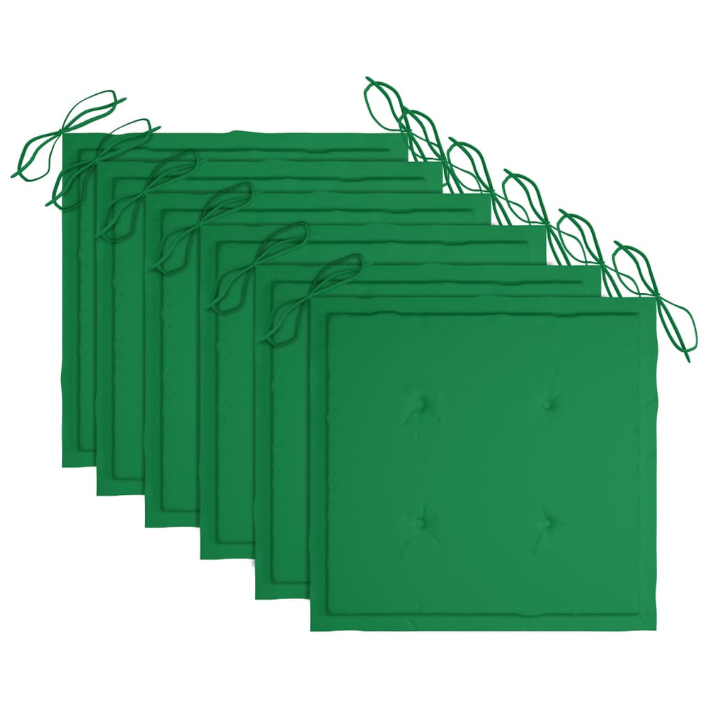 Tuinstoelen inklapbaar 6 st met kussens massief acaciahout MeubelReus