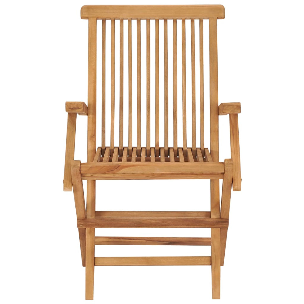 Tuinstoelen 4 st met antracietkleurige kussens massief teakhout MeubelReus