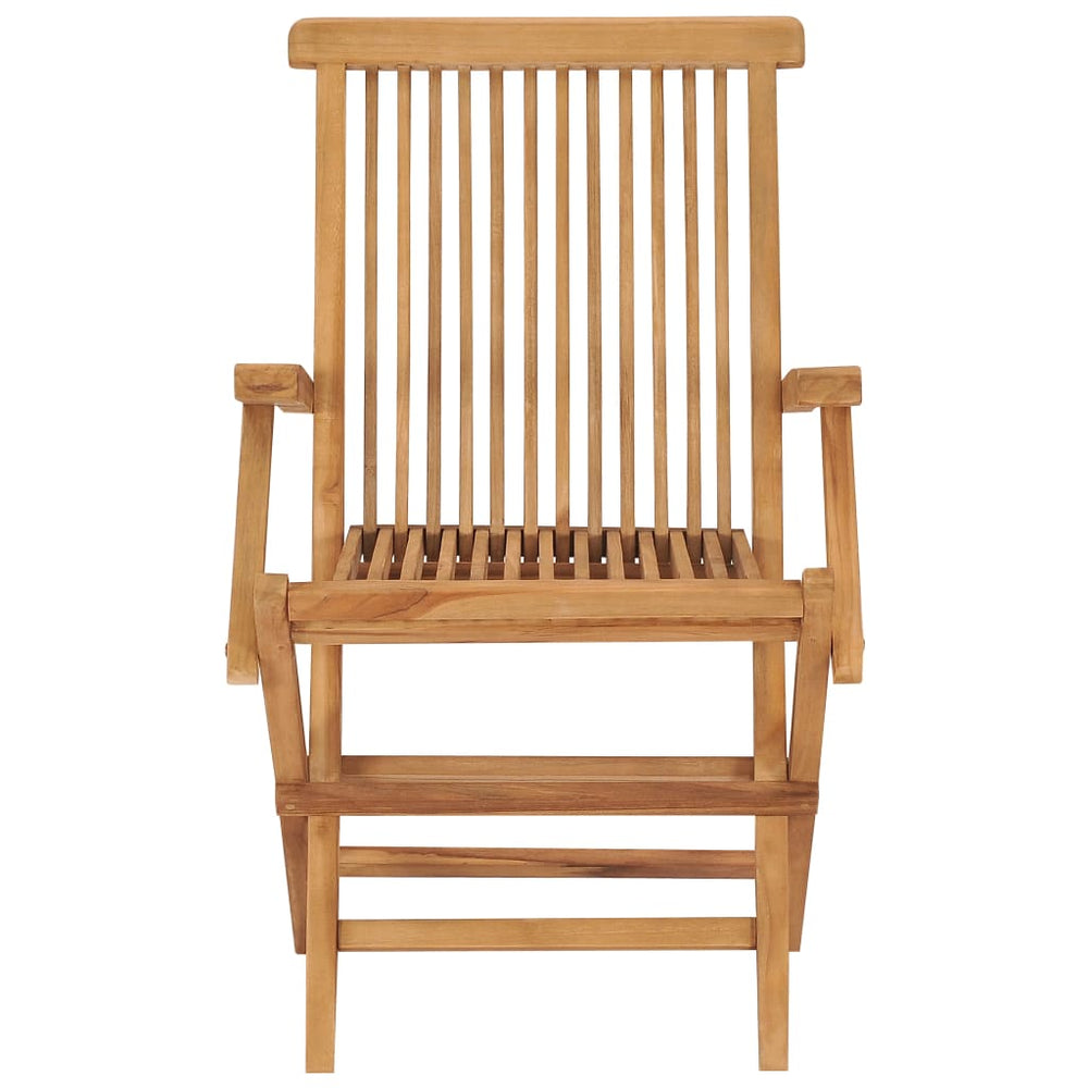 Tuinstoelen 4 st met grijze kussens massief teakhout MeubelReus