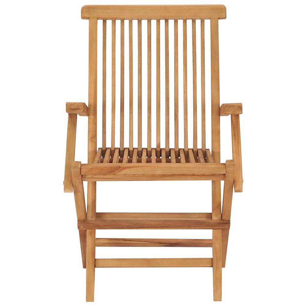 Tuinstoelen 4 st met lichtblauwe kussens massief teakhout MeubelReus