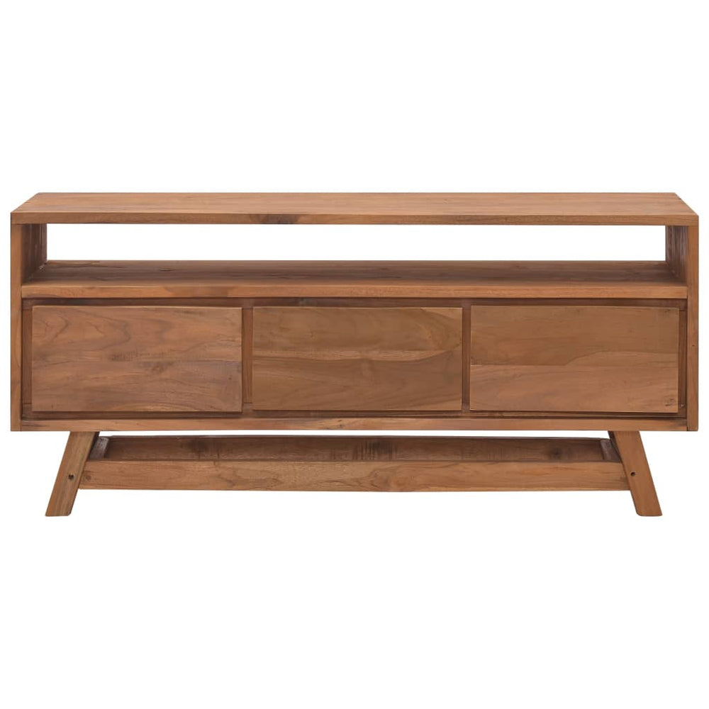 Tv-meubel 110x30x50 cm massief teakhout MeubelReus