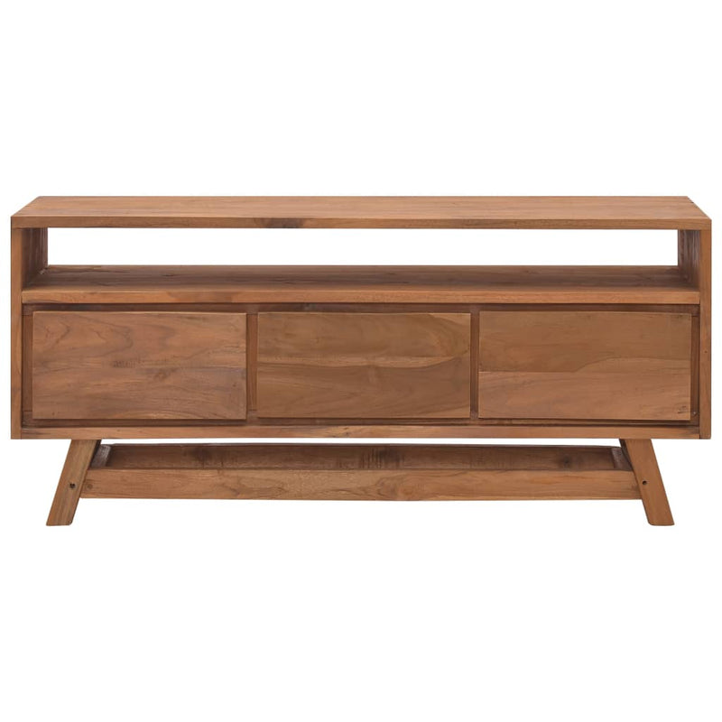 Tv-meubel 110x30x50 cm massief teakhout MeubelReus