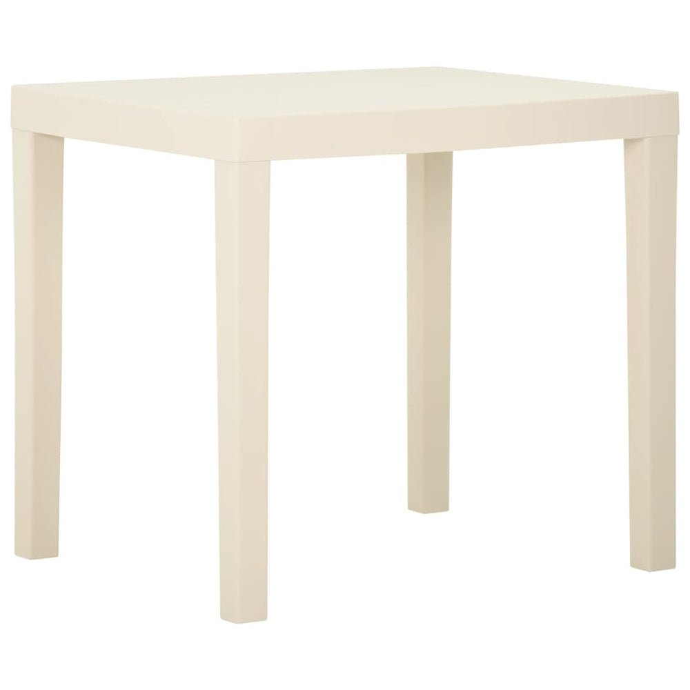 Tuintafel 79x65x72 cm kunststof wit MeubelReus