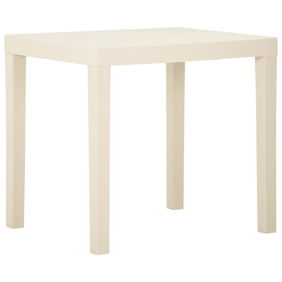 Tuintafel 79x65x72 cm kunststof wit MeubelReus
