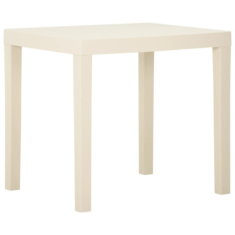 Tuintafel 79x65x72 cm kunststof wit MeubelReus