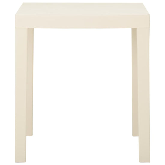 Tuintafel 79x65x72 cm kunststof wit MeubelReus