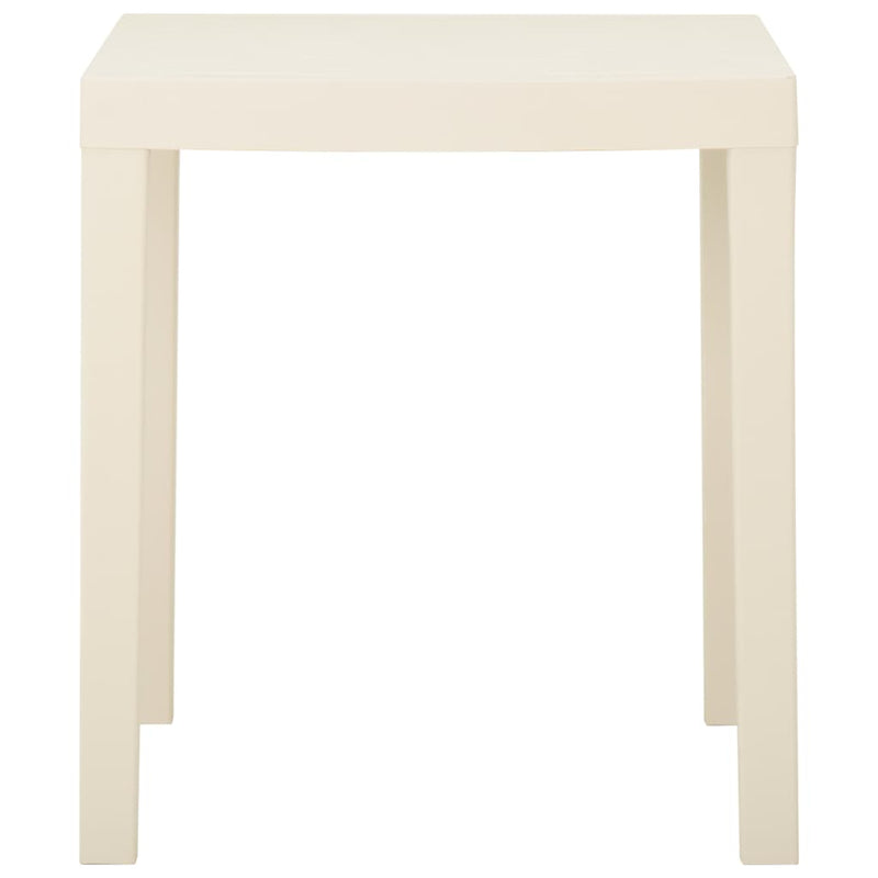 Tuintafel 79x65x72 cm kunststof wit MeubelReus
