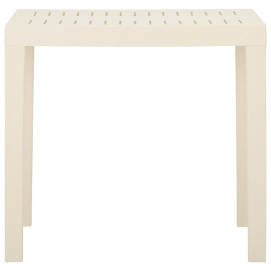 Tuintafel 79x65x72 cm kunststof wit MeubelReus