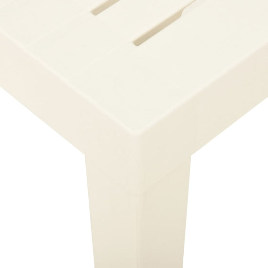 Tuintafel 79x65x72 cm kunststof wit MeubelReus