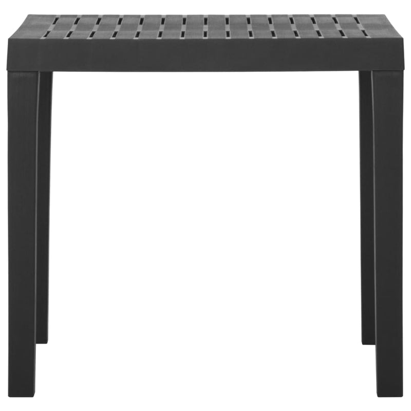 Tuintafel 79x65x72 cm kunststof grijs MeubelReus