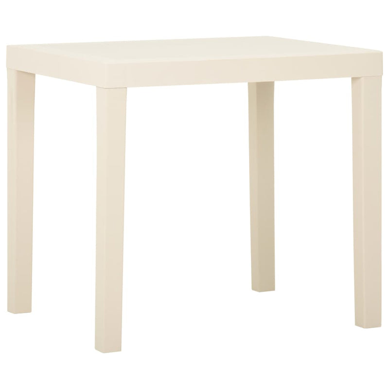 Tuintafel 79x65x72 cm kunststof wit MeubelReus