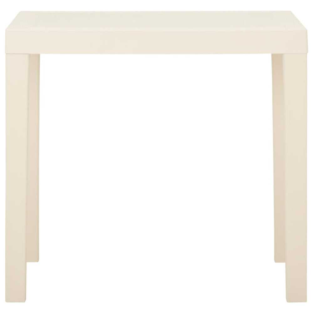 Tuintafel 79x65x72 cm kunststof wit MeubelReus