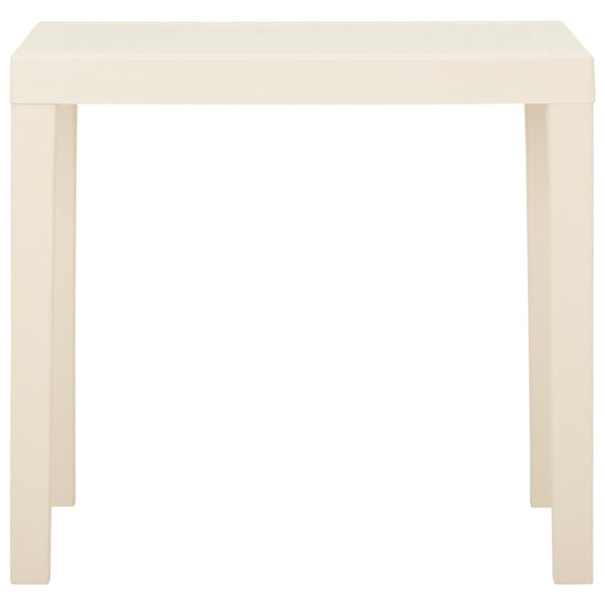 Tuintafel 79x65x72 cm kunststof wit MeubelReus