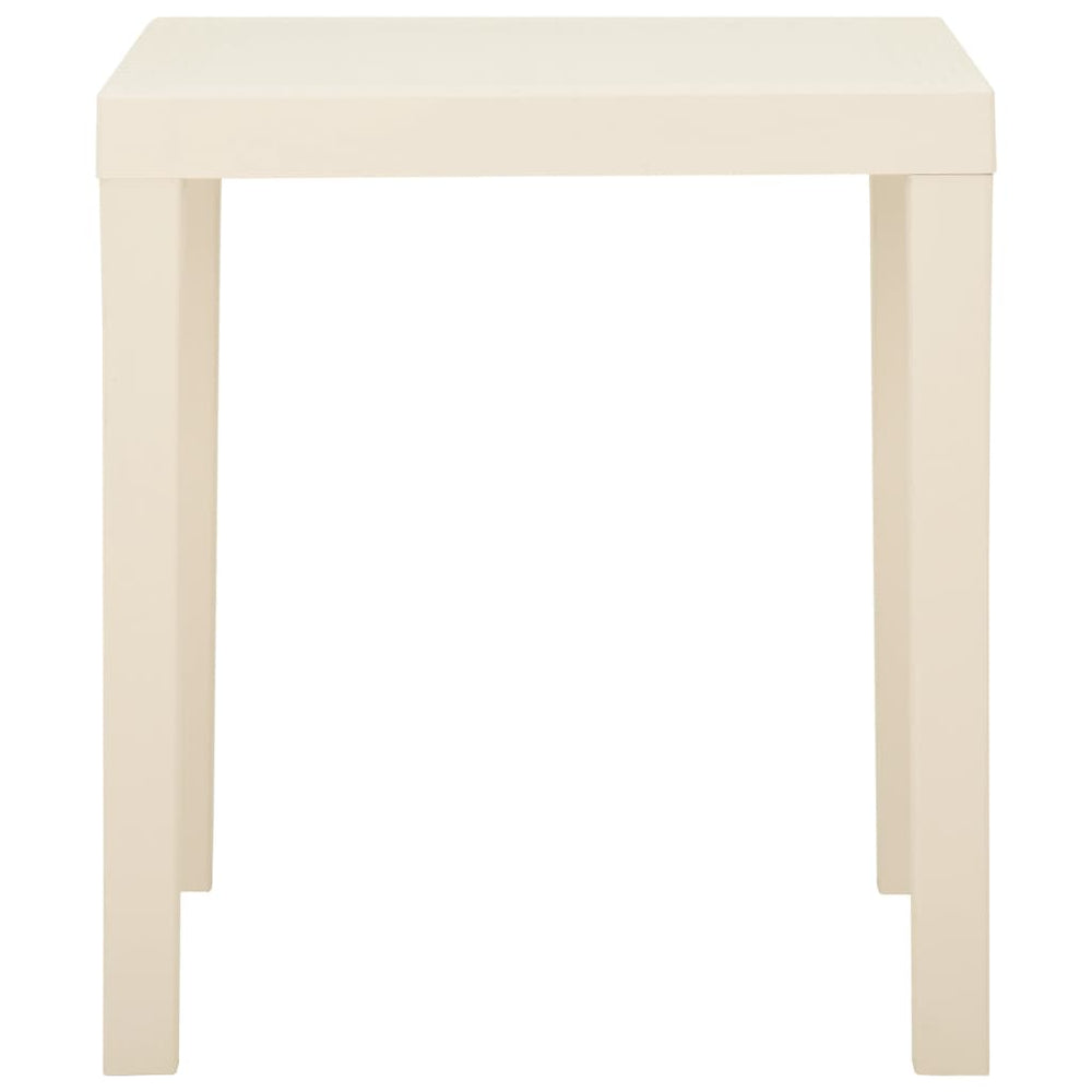 Tuintafel 79x65x72 cm kunststof wit MeubelReus