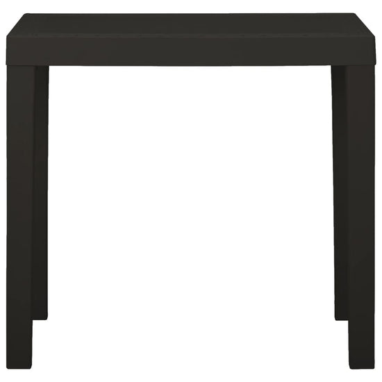 Tuintafel 79x65x72 cm kunststof antracietkleurig MeubelReus