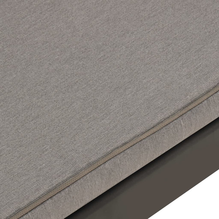 Loungebank met kussen kunststof grijs MeubelReus