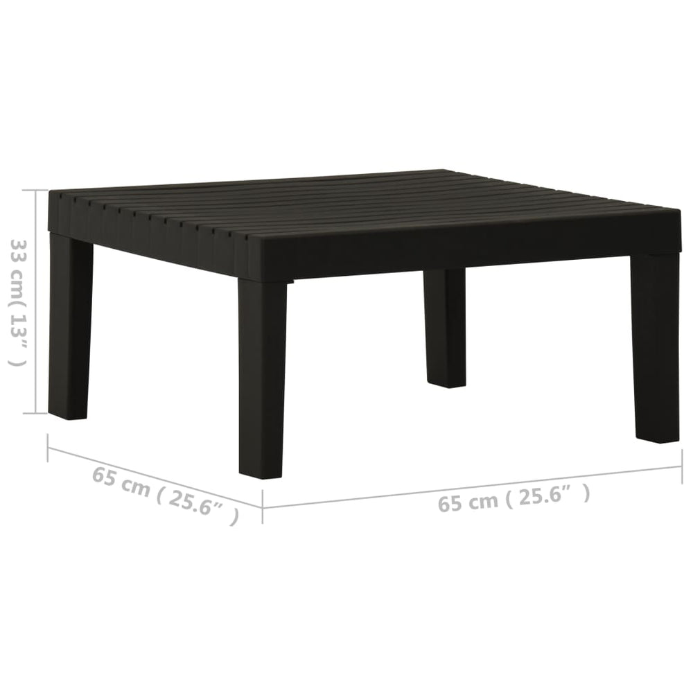Loungetafel kunststof grijs MeubelReus