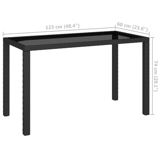 6-delige Tuinset met kussens poly rattan zwart MeubelReus