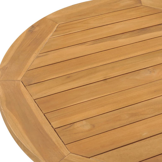 Tuintafel Ø90x75 cm massief teakhout MeubelReus