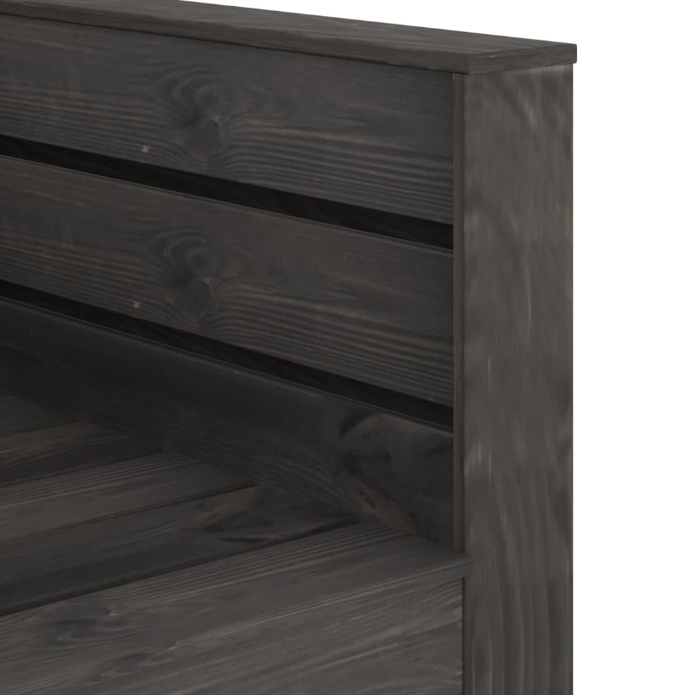 2-delige Loungeset pallet geïmpregneerd grenenhout grijs MeubelReus
