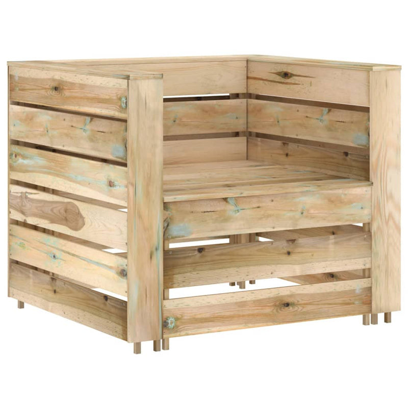 2-delige Loungeset pallet geïmpregneerd grenenhout MeubelReus
