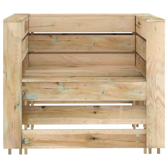 2-delige Loungeset pallet geïmpregneerd grenenhout MeubelReus