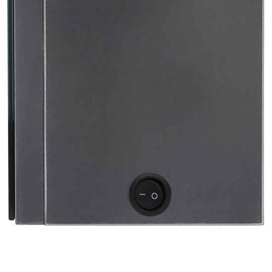 Badkamerkast met spiegel LED 50x14x60 cm glanzend grijs MeubelReus