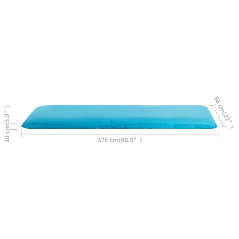 Ligstoel inklapbaar oxford stof blauw MeubelReus