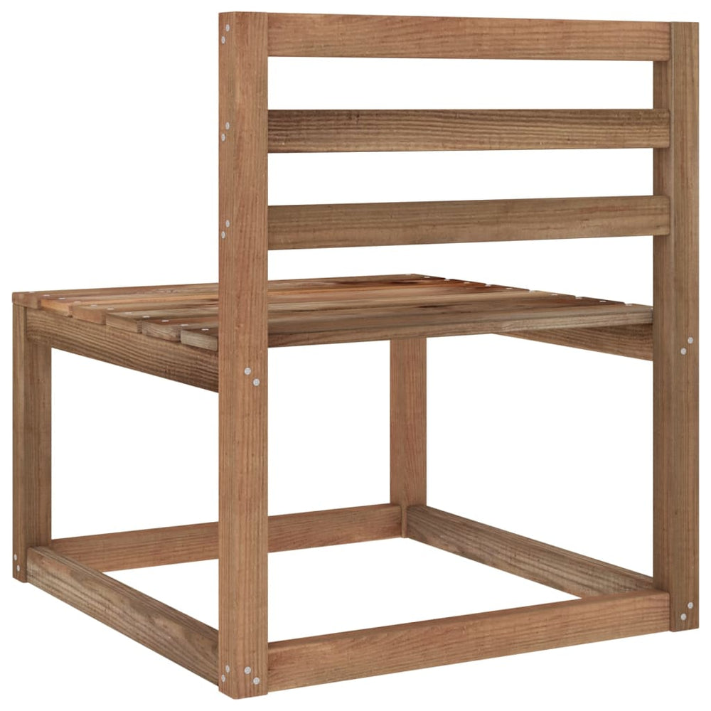 2-delige Loungeset bruin geïmpregneerd grenenhout MeubelReus