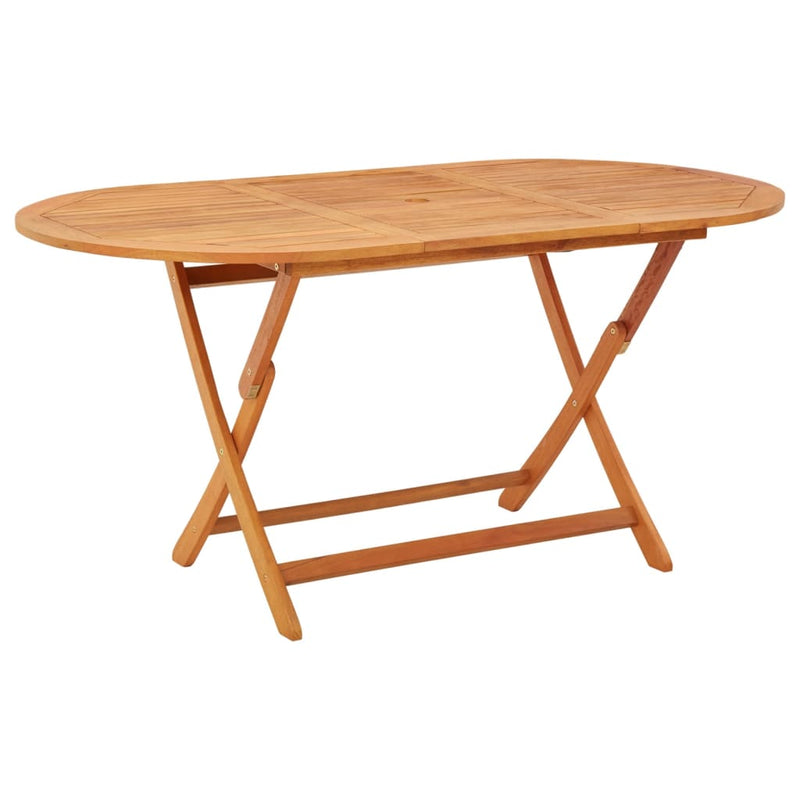 Tuintafel inklapbaar 160x85x75 cm massief eucalyptushout MeubelReus