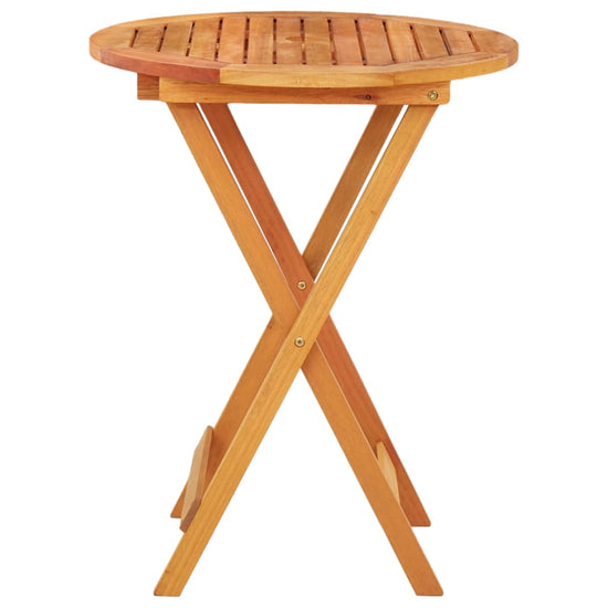 Tuintafel inklapbaar Ø60x75 cm massief eucalyptushout MeubelReus
