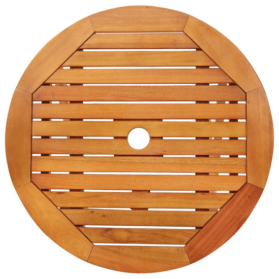 Tuintafel inklapbaar Ø60x75 cm massief eucalyptushout MeubelReus