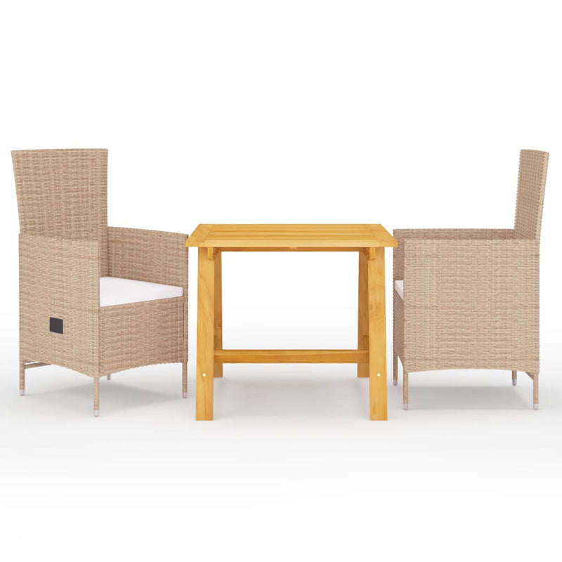 3-delige Tuinset beige MeubelReus