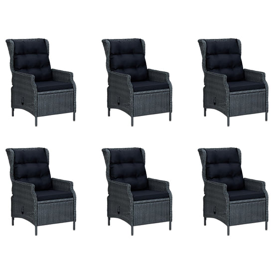 7-delige Tuinset donkergrijs MeubelReus