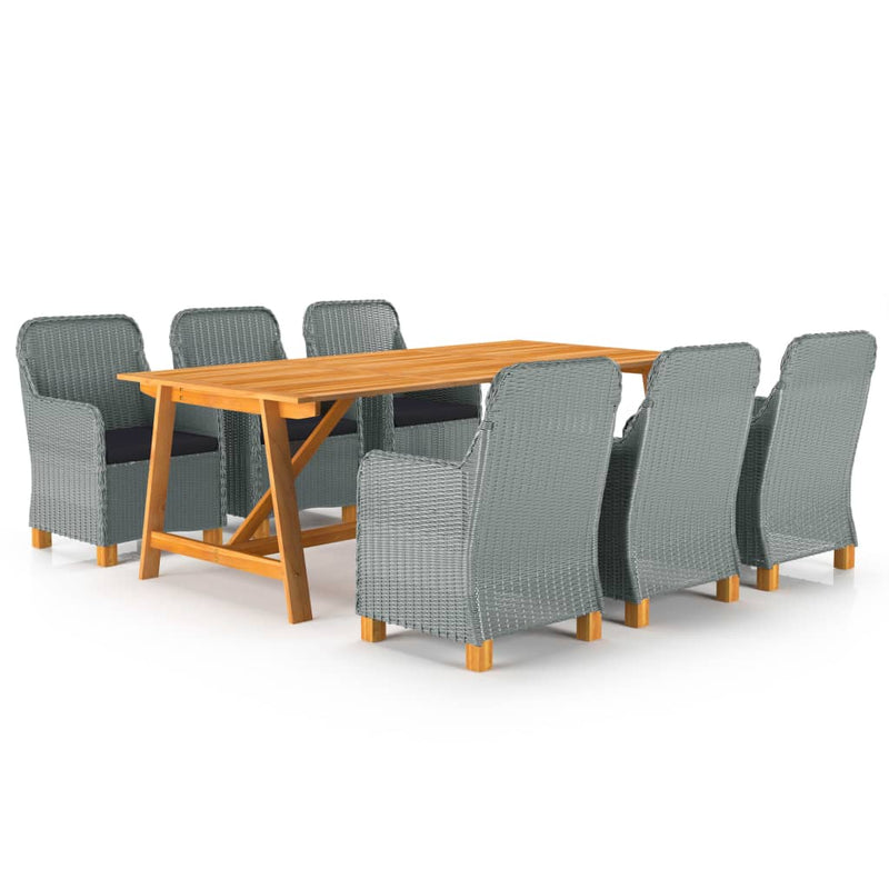 7-delige Tuinset lichtgrijs MeubelReus