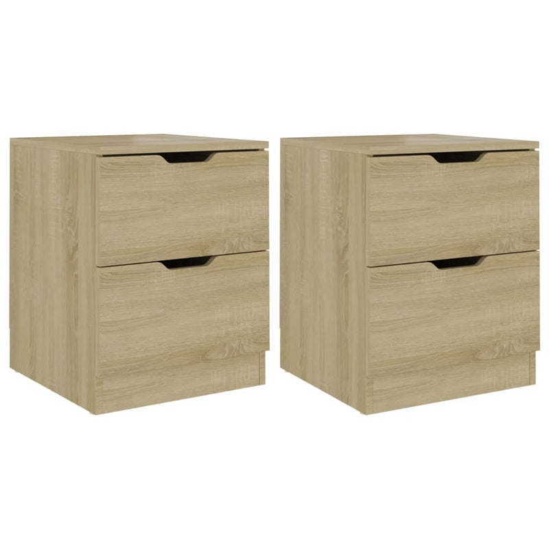 Nachtkastjes 2 st 40x40x50 cm spaanplaat sonoma eikenkleurig MeubelReus