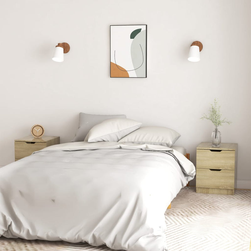 Nachtkastjes 2 st 40x40x50 cm spaanplaat sonoma eikenkleurig MeubelReus