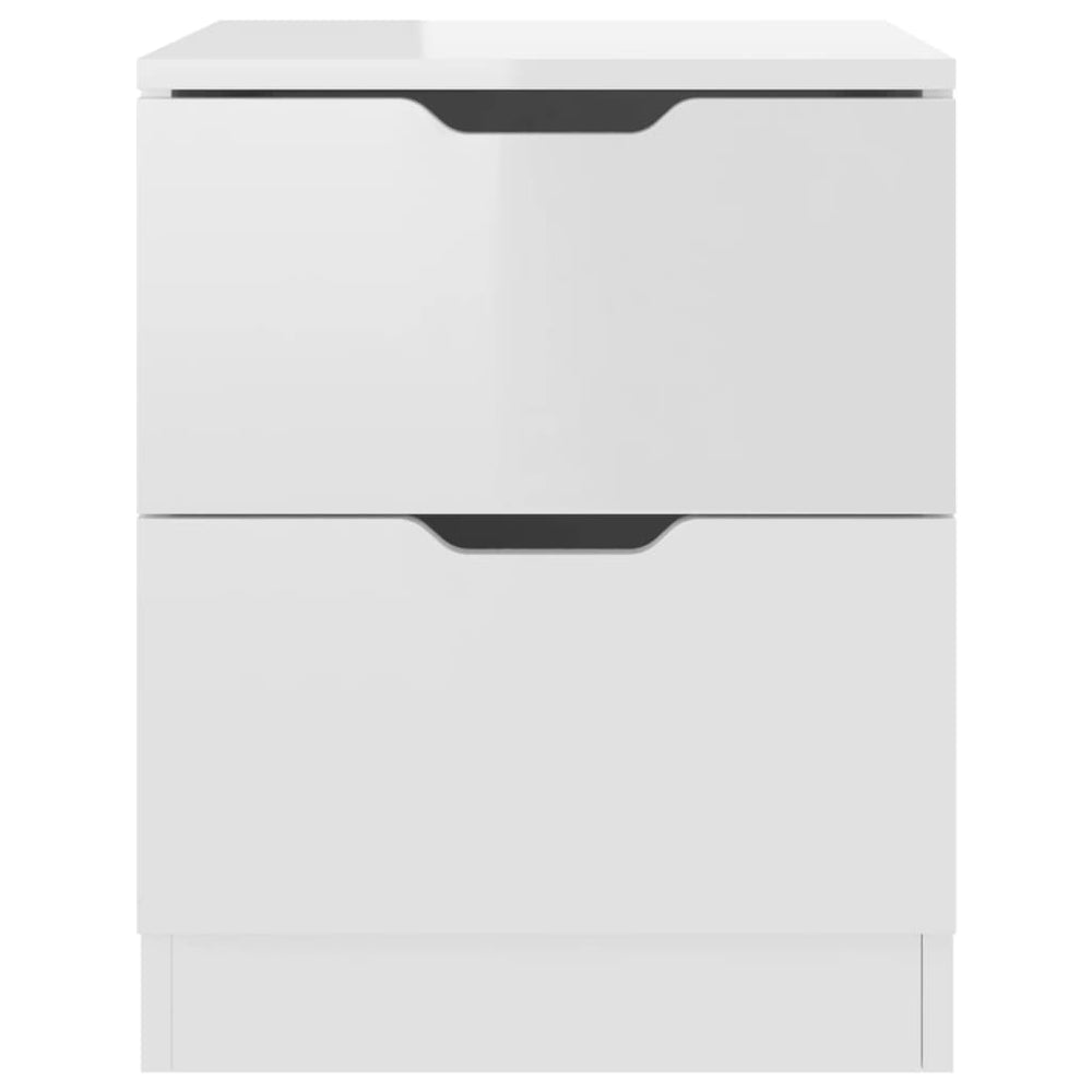 Nachtkastjes 2 st 40x40x50 cm spaanplaat hoogglans wit MeubelReus