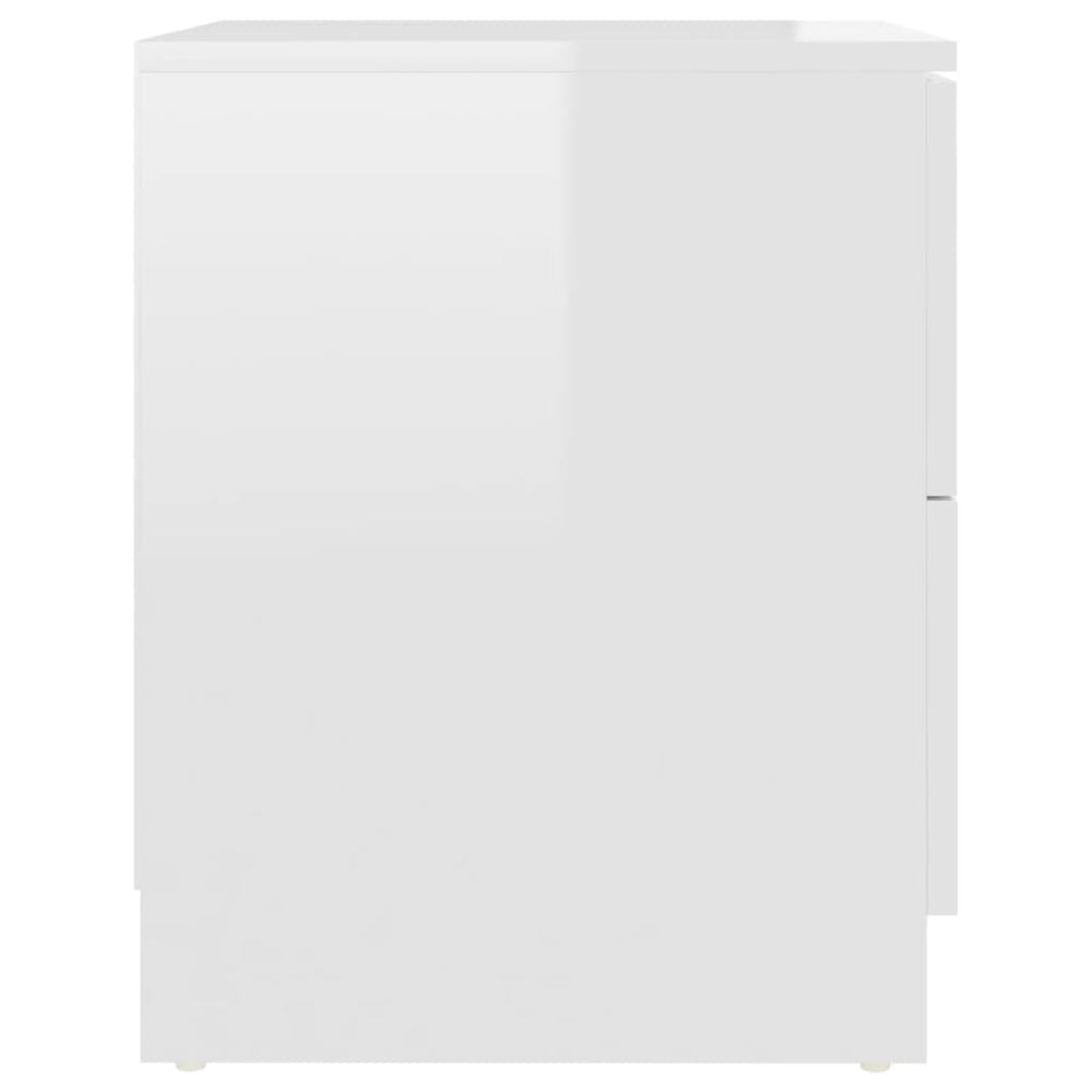 Nachtkastjes 2 st 40x40x50 cm spaanplaat hoogglans wit MeubelReus