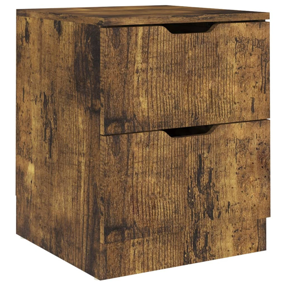 Nachtkastjes 2 st 40x40x50 cm spaanplaat gerookt eikenkleurig MeubelReus