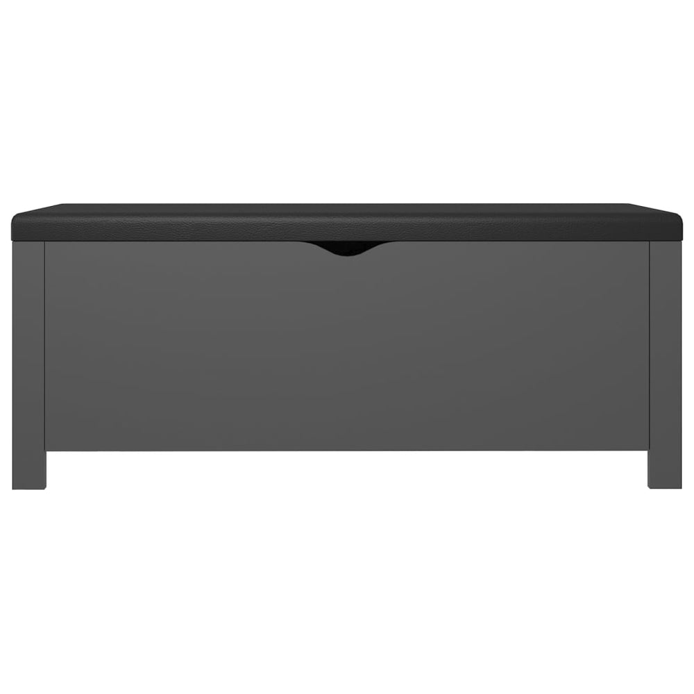 Opbergbox met kussen 105x40x45 cm spaanplaat grijs MeubelReus