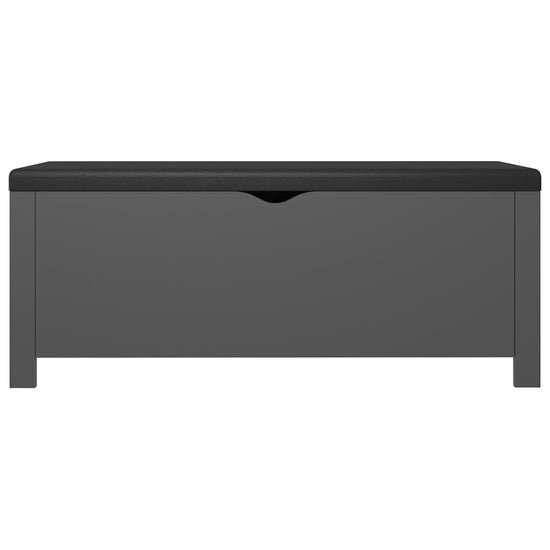 Opbergbox met kussen 105x40x45 cm spaanplaat grijs MeubelReus