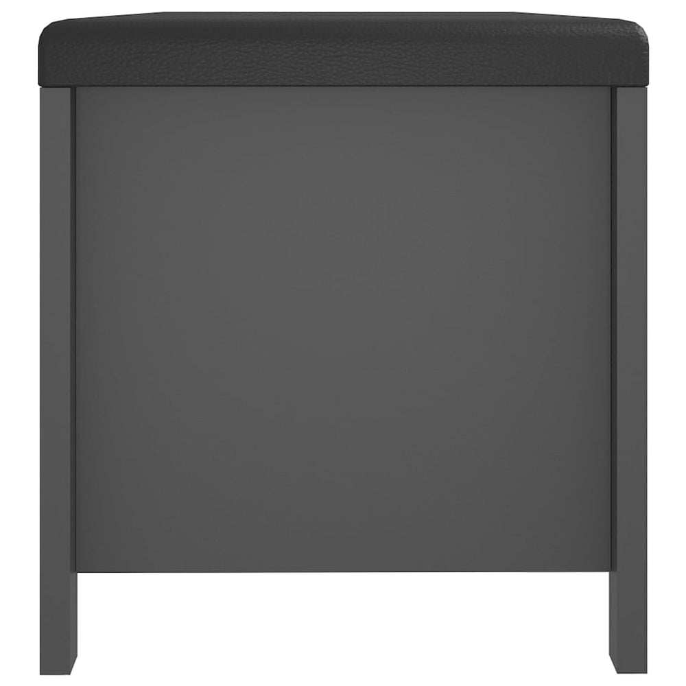 Opbergbox met kussen 105x40x45 cm spaanplaat grijs MeubelReus