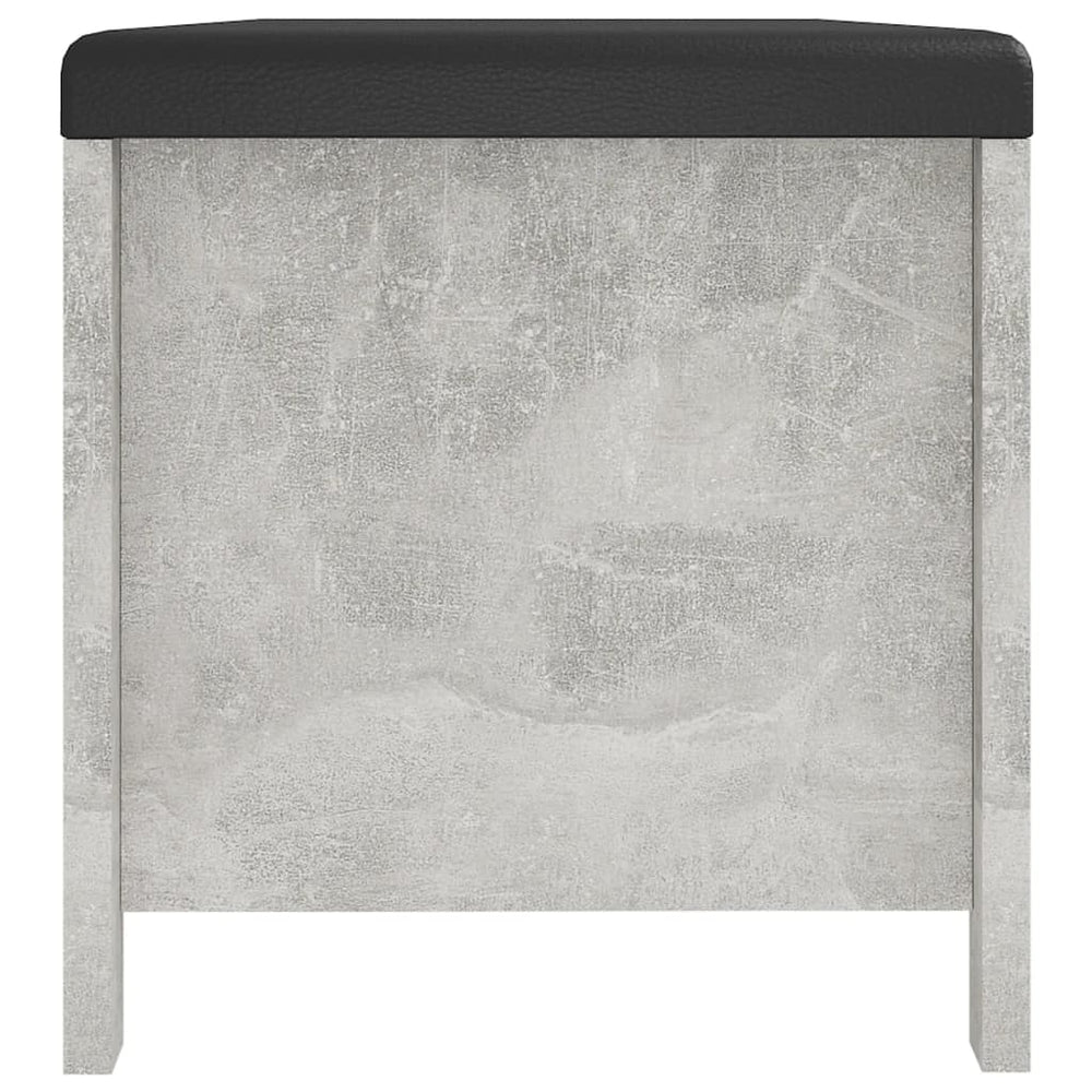 Opbergbox met kussen 105x40x45 cm spaanplaat betongrijs MeubelReus