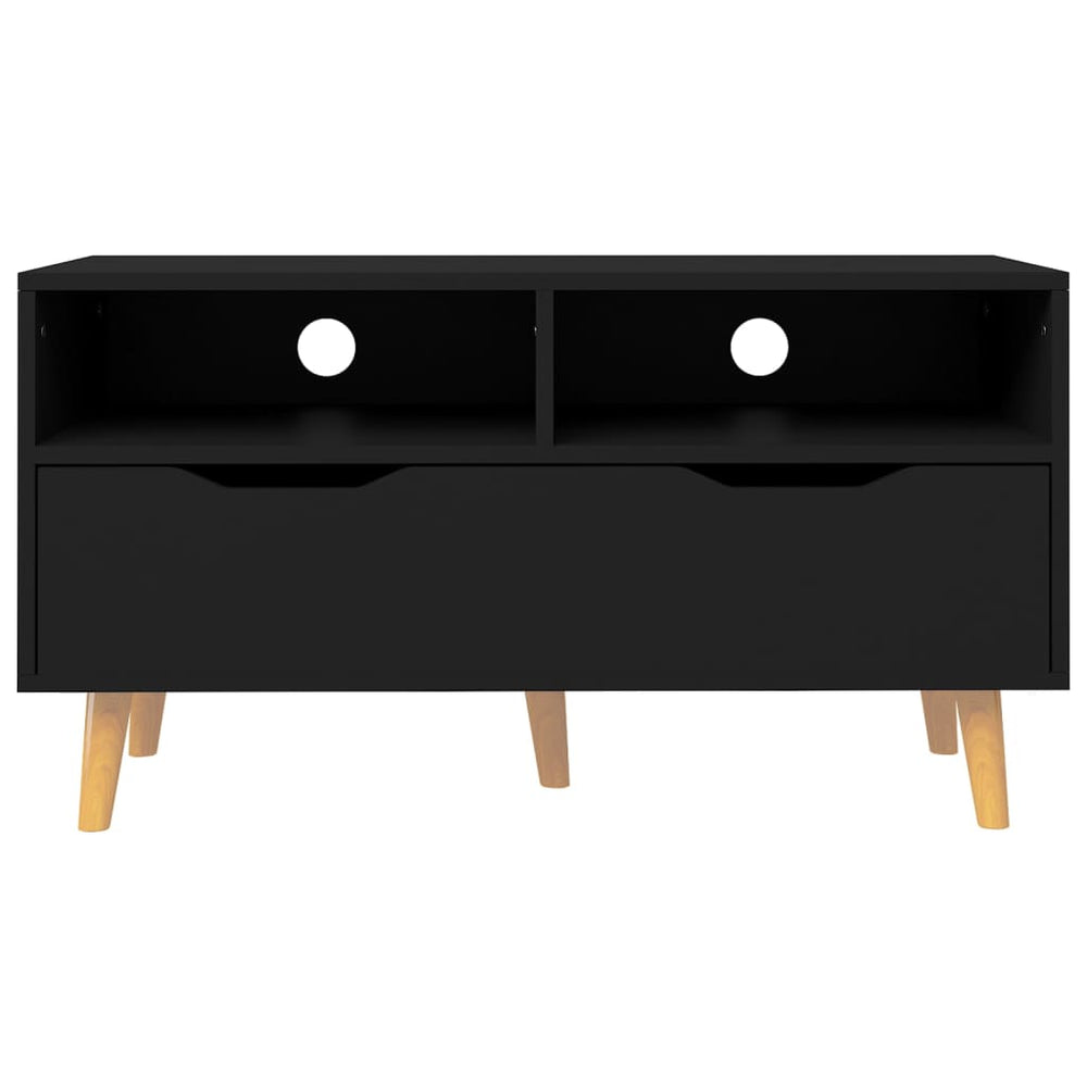 Tv-meubel 90x40x48,5 cm bewerkt hout zwart MeubelReus