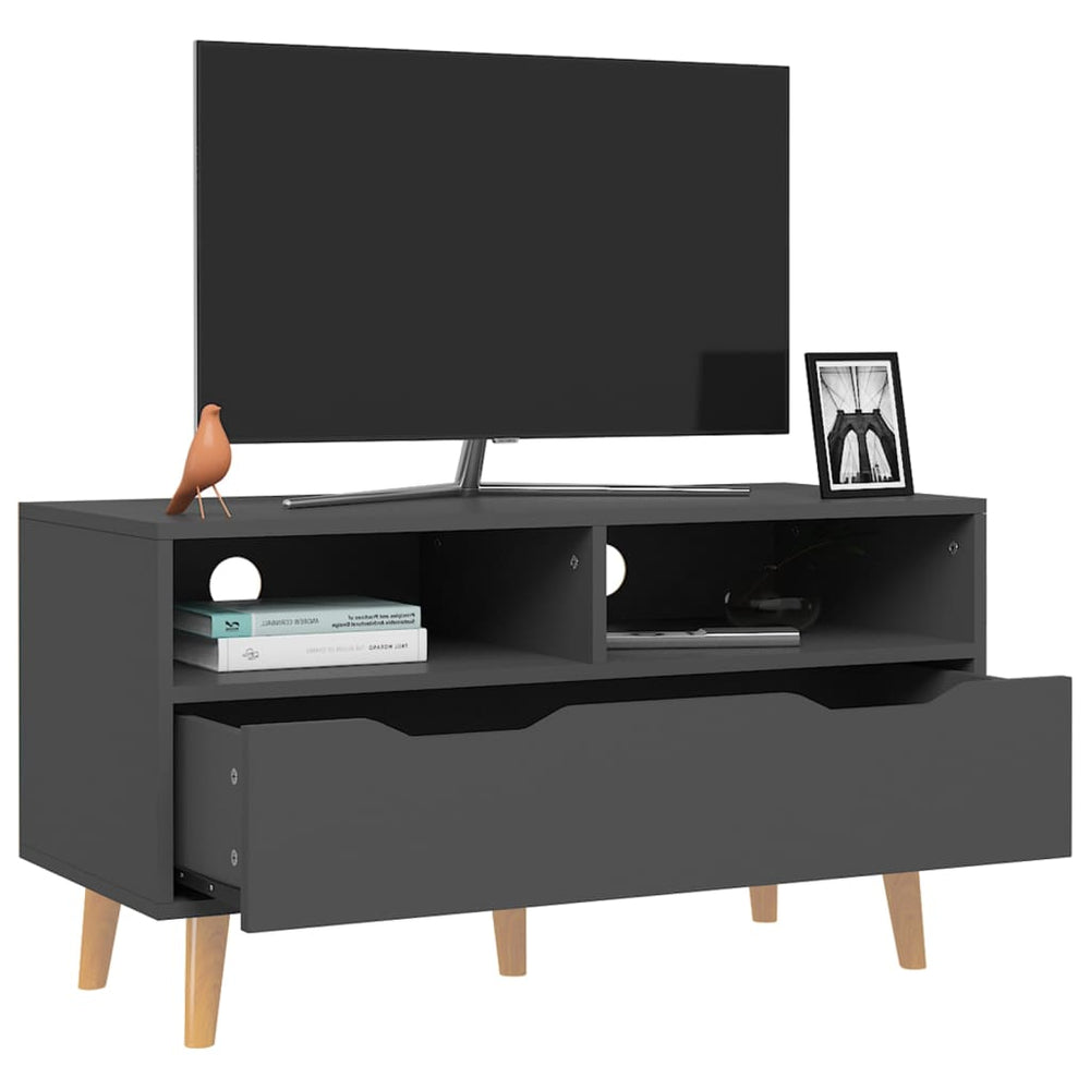 Tv-meubel 90x40x48,5 cm bewerkt hout grijs MeubelReus