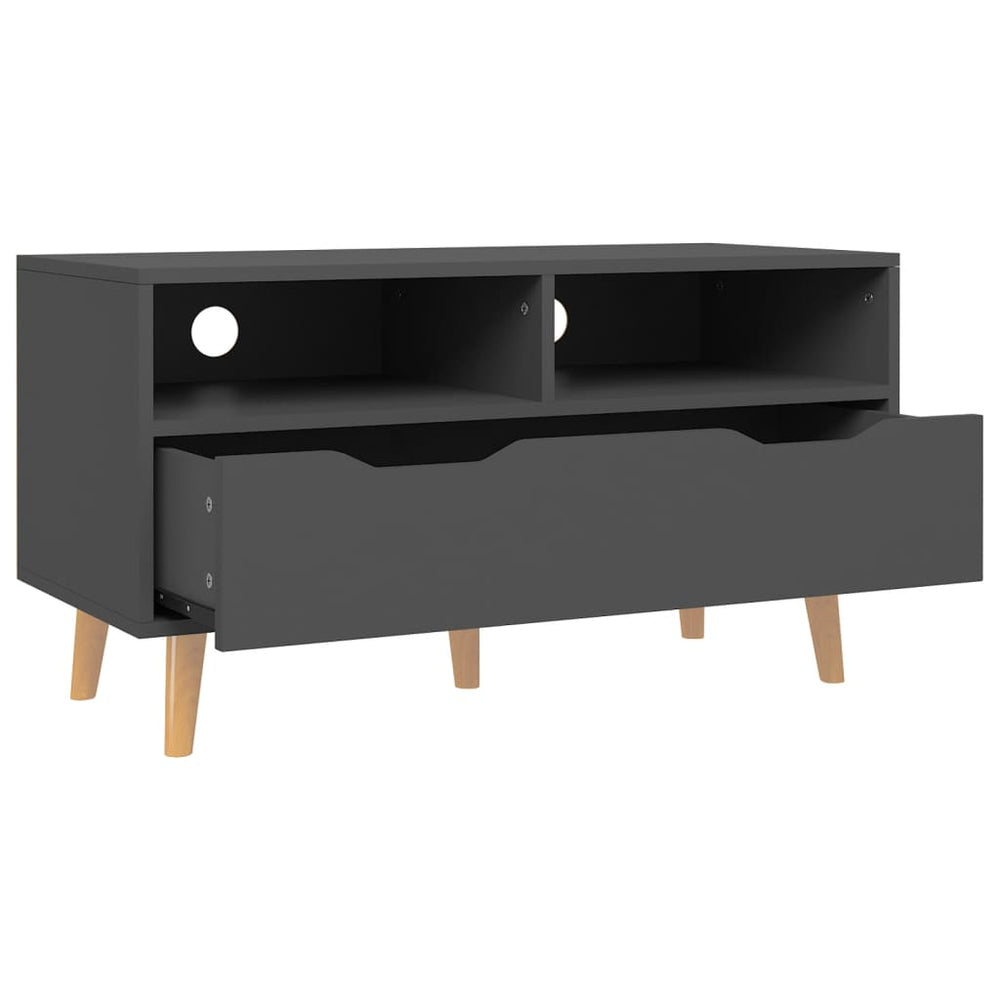 Tv-meubel 90x40x48,5 cm bewerkt hout grijs MeubelReus
