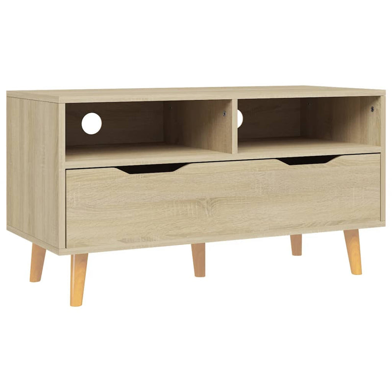 Tv-meubel 90x40x48,5 cm bewerkt hout sonoma eikenkleurig MeubelReus