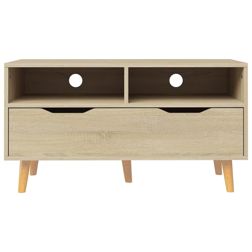 Tv-meubel 90x40x48,5 cm bewerkt hout sonoma eikenkleurig MeubelReus