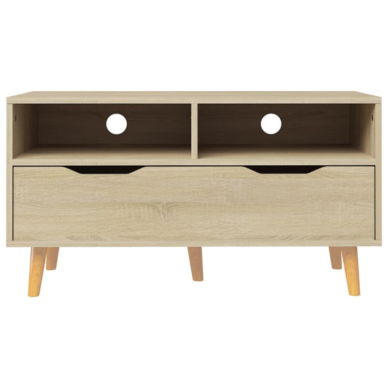 Tv-meubel 90x40x48,5 cm bewerkt hout sonoma eikenkleurig MeubelReus